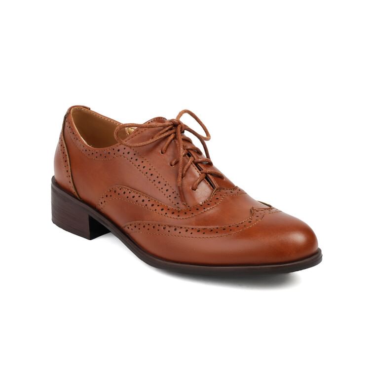 Oxford Lace-Up Shoes Brogue