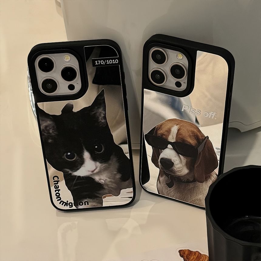 Phone Animal Mirrored Case