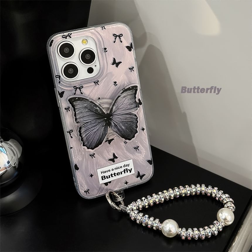 Set Butterfly / Phone Strap Case