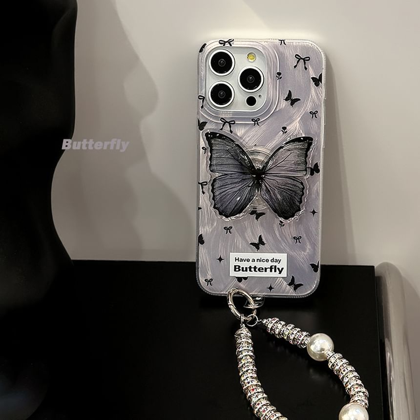 Set Butterfly / Phone Strap Case