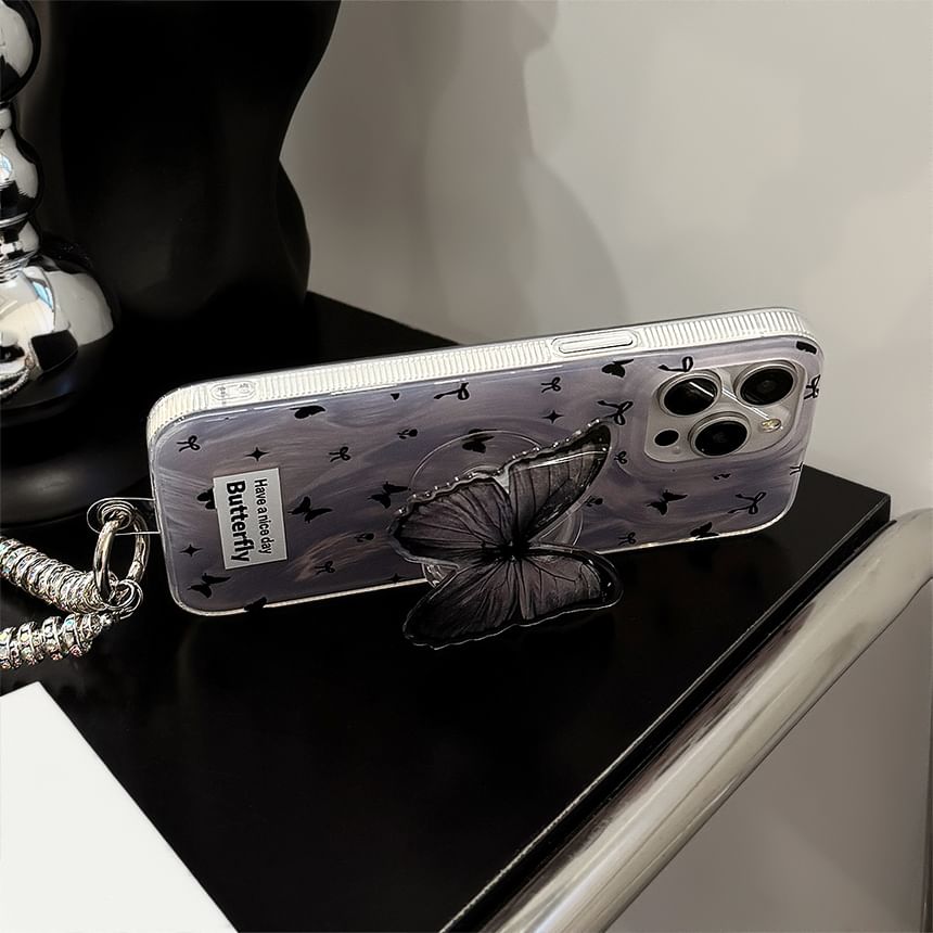 Set Butterfly / Phone Strap Case