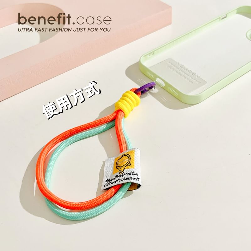 Two-Tone Applique Phone Strap