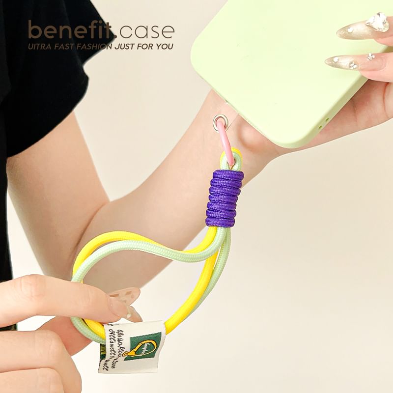 Two-Tone Applique Phone Strap