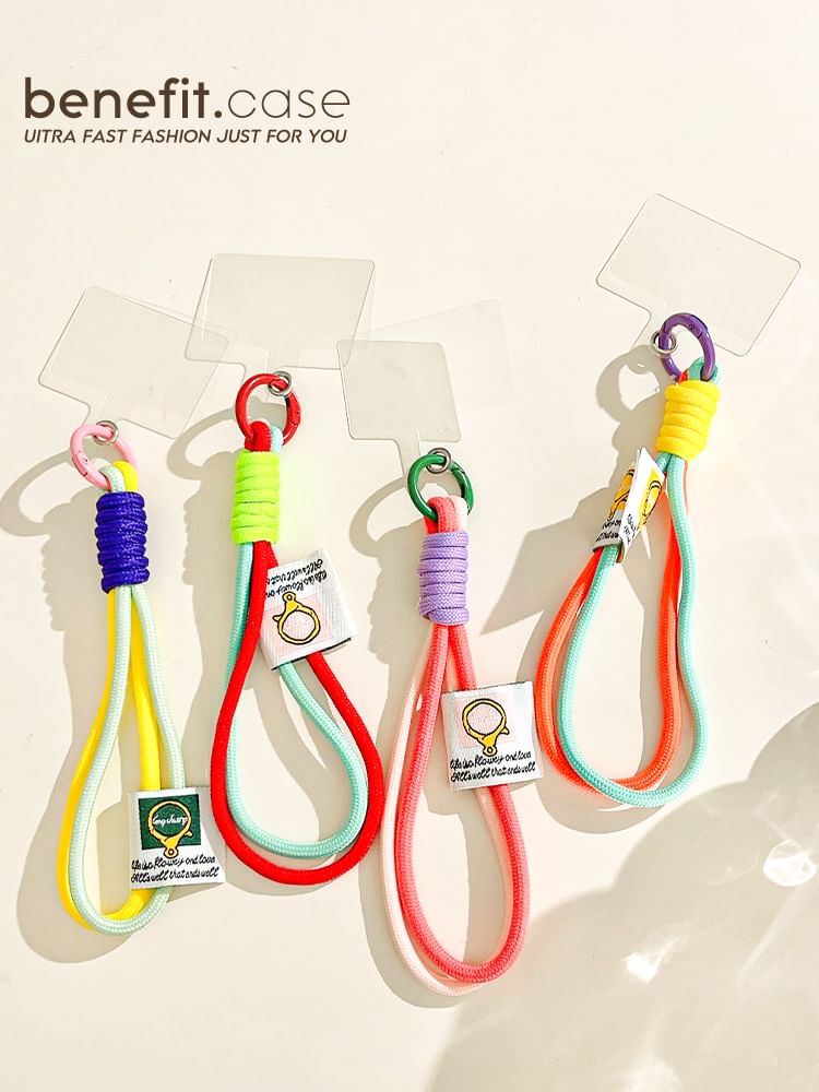 Two-Tone Applique Phone Strap