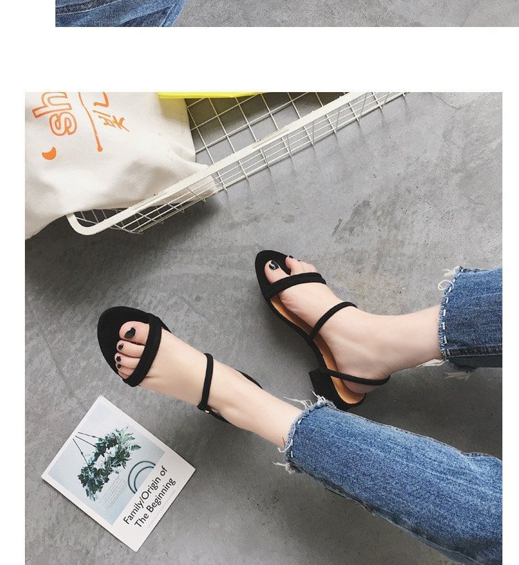 Black-Heel Sandals