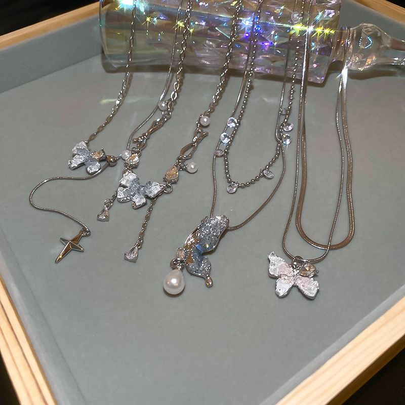 Necklace Layered Butterfly