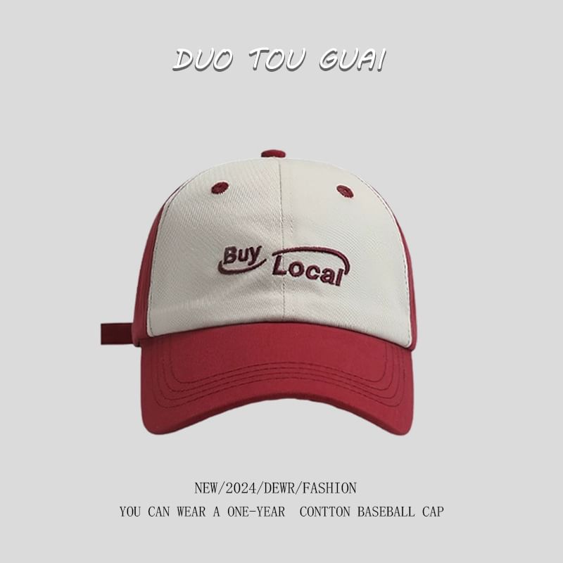 Tone Embroidered Cap Lettering Baseball Two