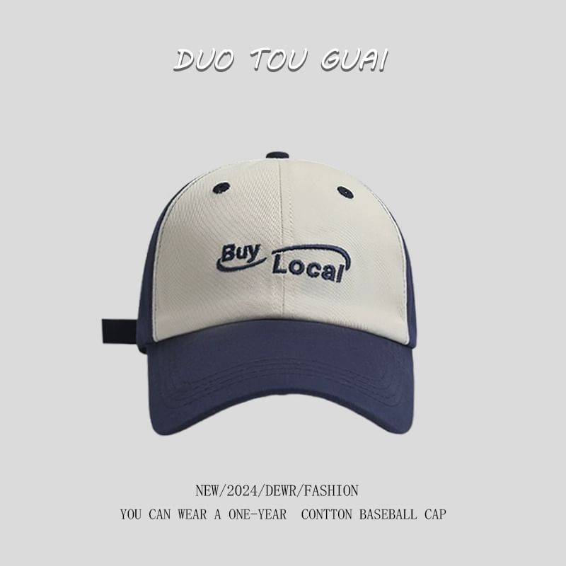 Tone Embroidered Cap Lettering Baseball Two