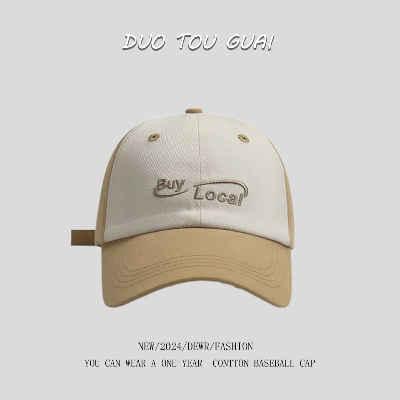 Tone Embroidered Cap Lettering Baseball Two