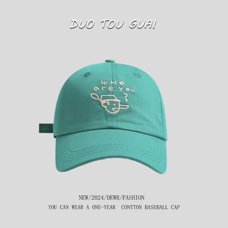 Baseball Embroidered Cartoon Cap