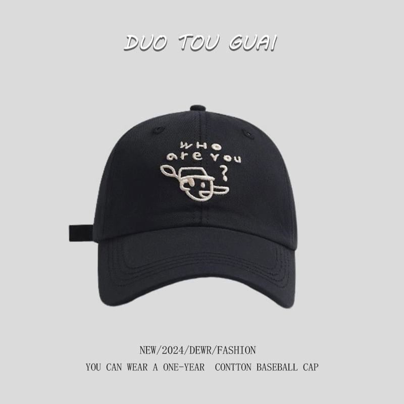 Baseball Embroidered Cartoon Cap