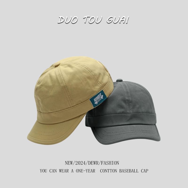 Short Baseball Brim Cap Applique