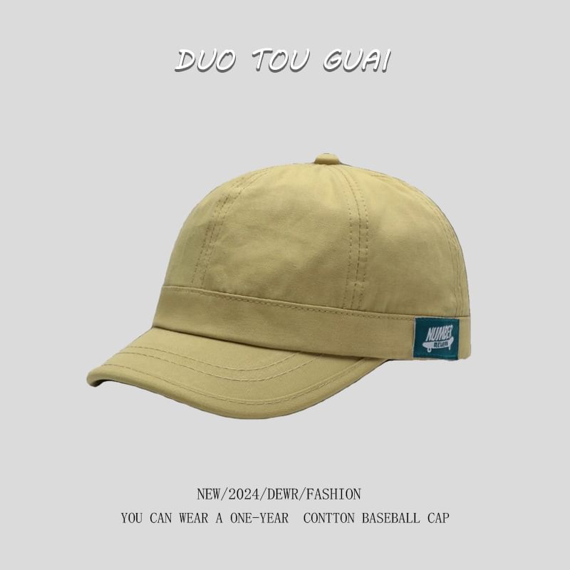 Short Baseball Brim Cap Applique