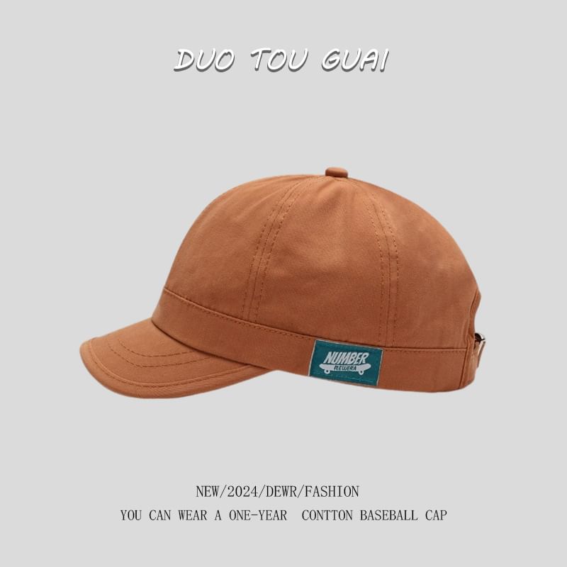 Short Baseball Brim Cap Applique