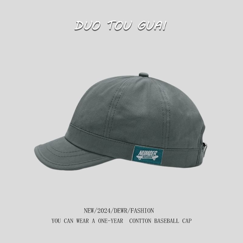 Short Baseball Brim Cap Applique