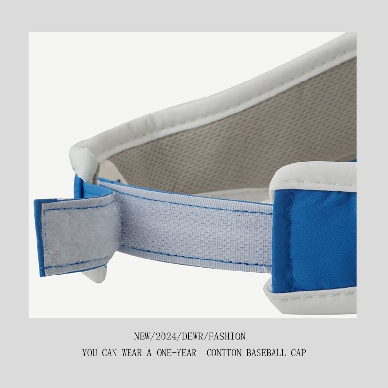 Visor Contrast Embroidered Sun Trim Lettering