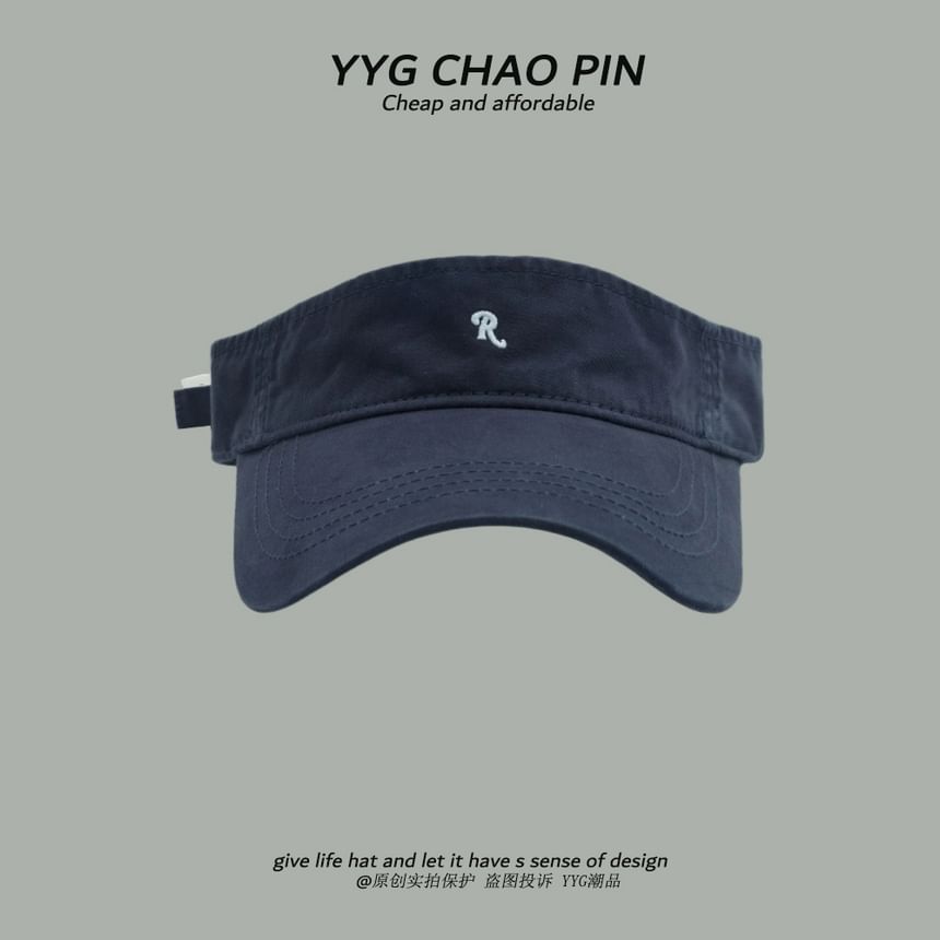 Visor Sun Lettering Embroidered
