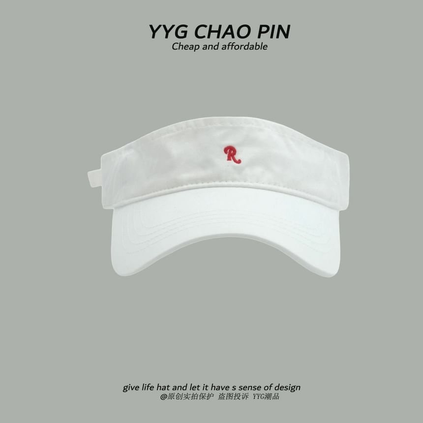 Visor Sun Lettering Embroidered