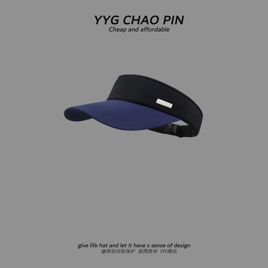 Sun Two Tone Applique Visor