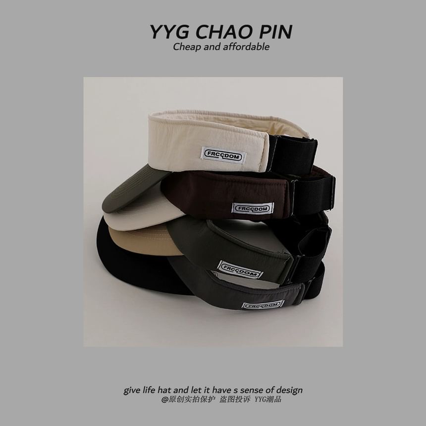 Two Sun Lettering Visor Tone Embroidered