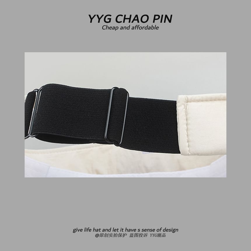 Two Sun Lettering Visor Tone Embroidered