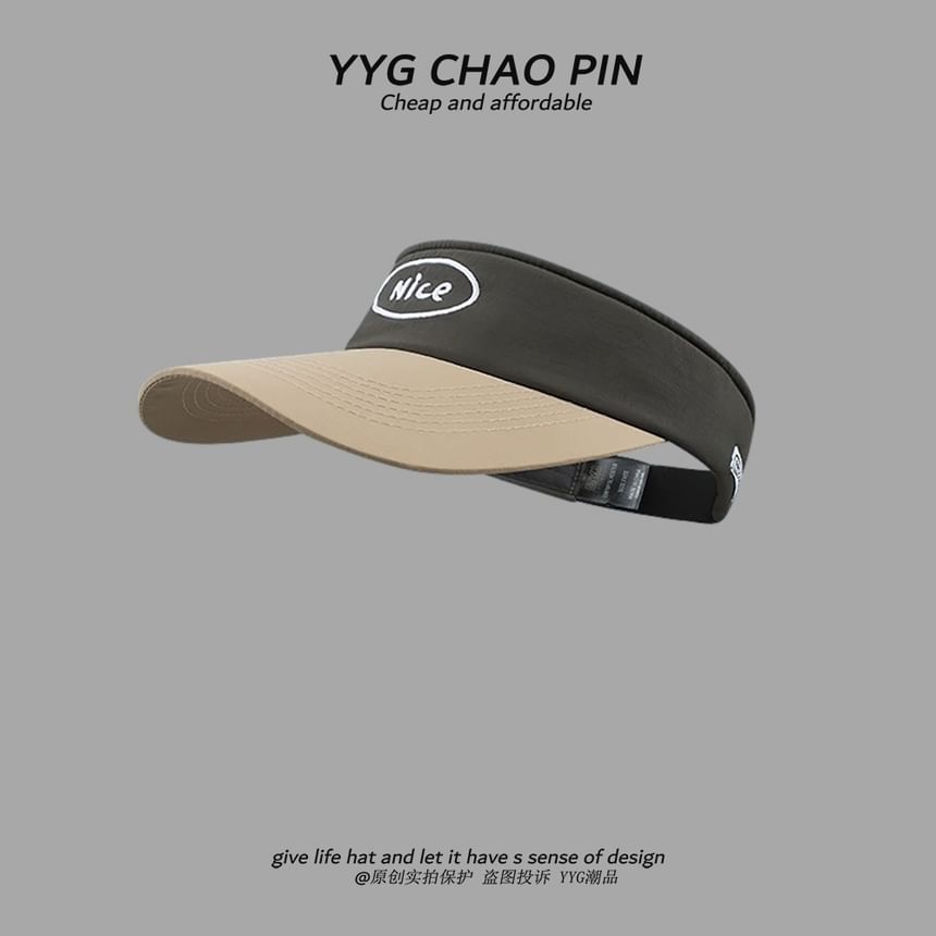Two Sun Lettering Visor Tone Embroidered