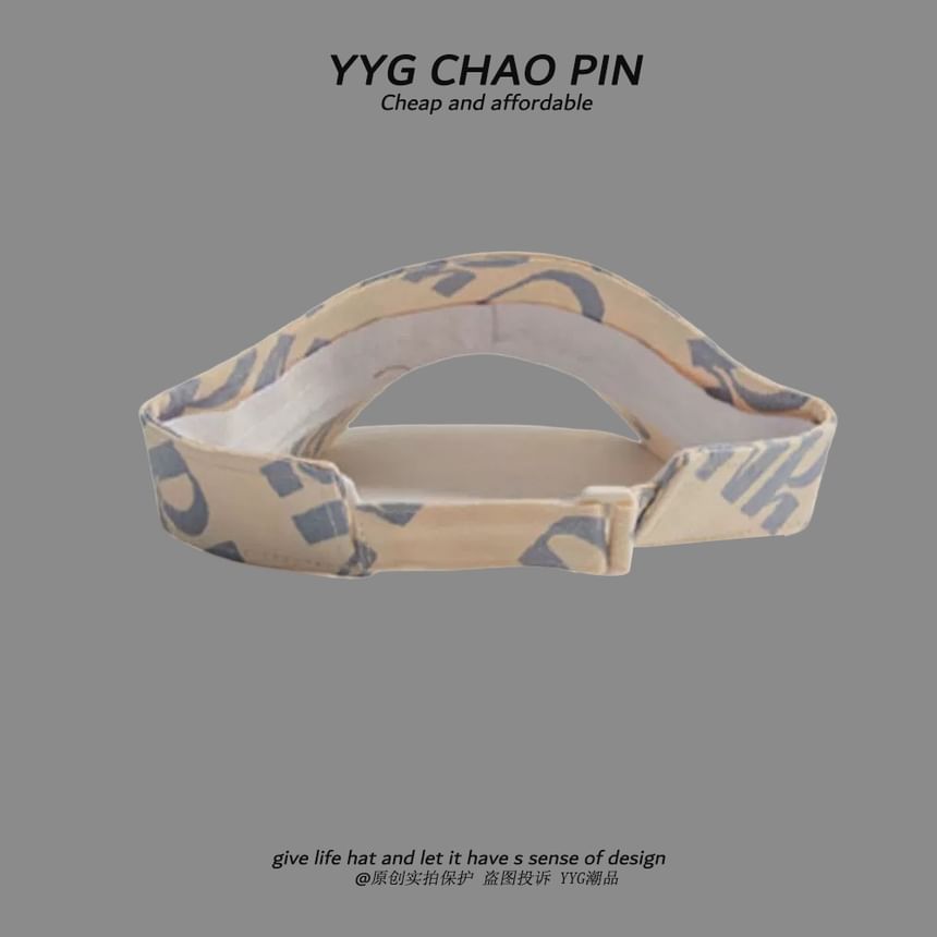 Sun Lettering Visor Print