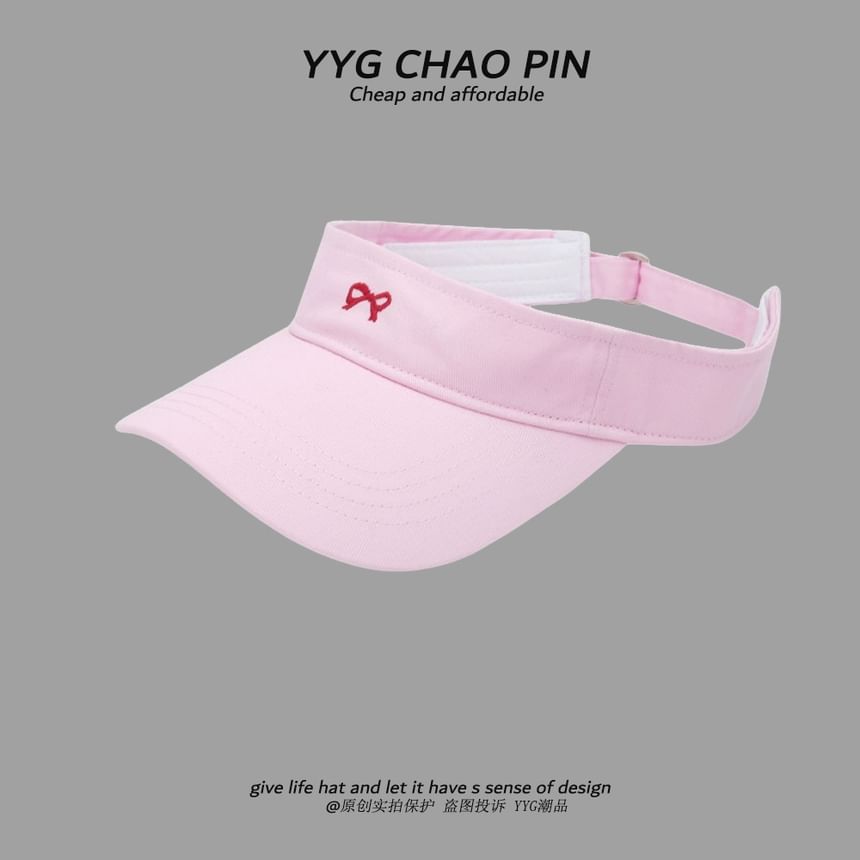 Sun Embroidered Visor Bow
