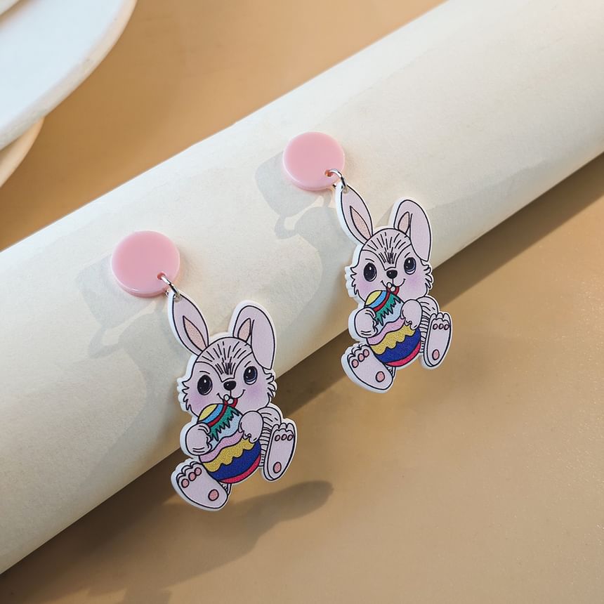 Rabbit Acrylic Drop Earring