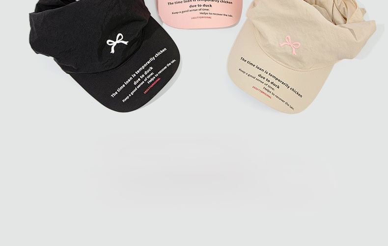 Quick Bow Cap Embroidered Dry