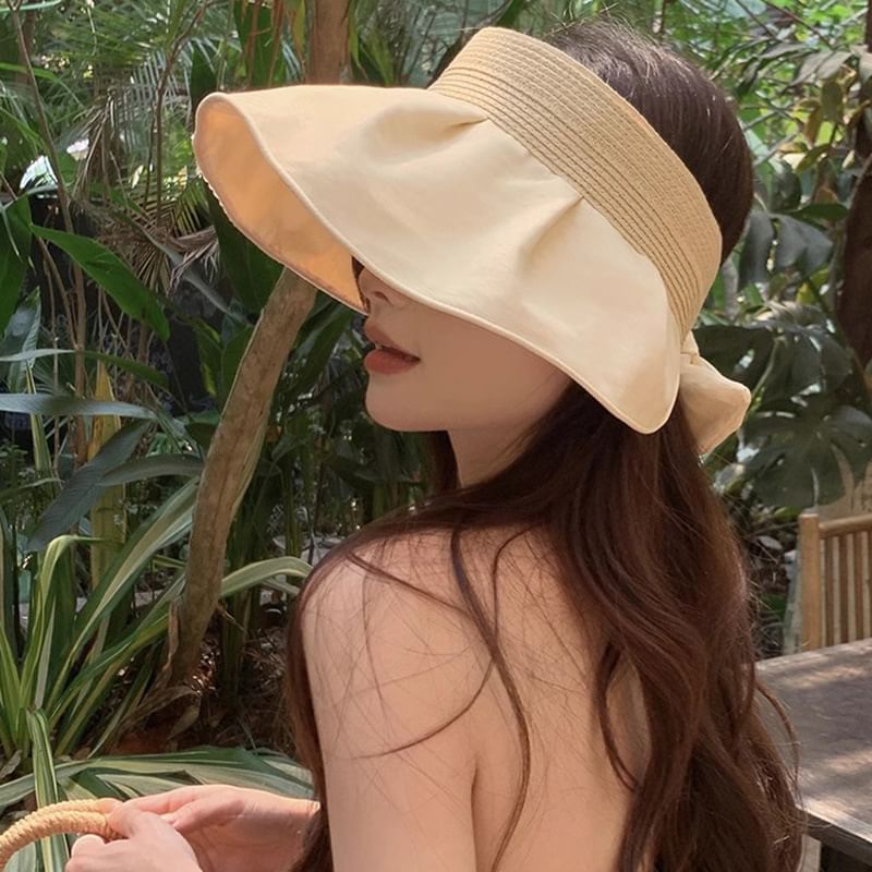 Ruffle Sun Hat Straw