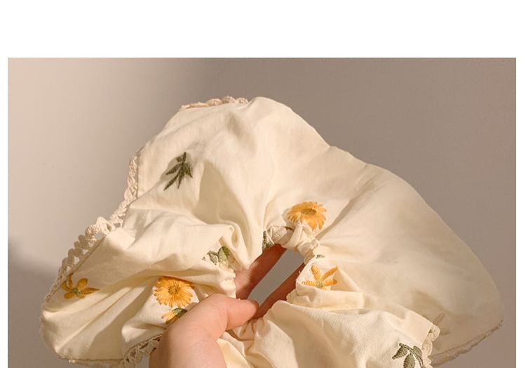 Bandana Floral (Various Scrunchie / Designs) Embroidered