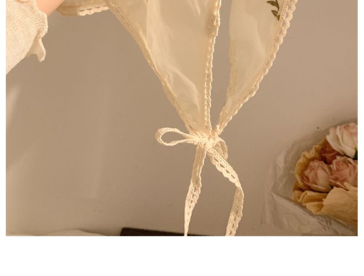 Bandana Floral (Various Scrunchie / Designs) Embroidered