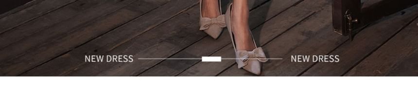 Short-Sleeve Floral Mesh A-Line Evening Gown / Dress