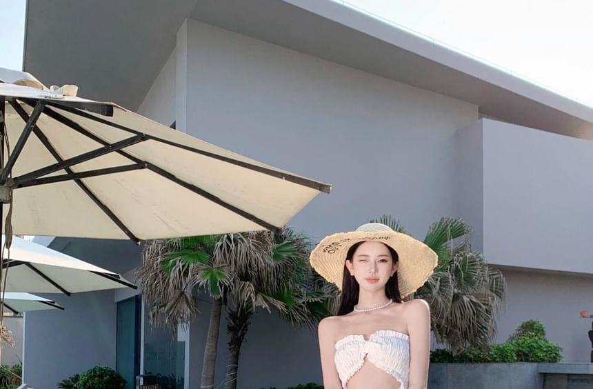 Dress Maxi A-Line Plain Cutout Slit Tube