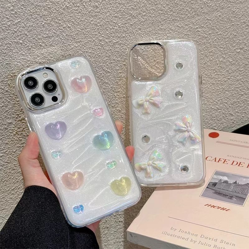 Heart Phone Case Bow /