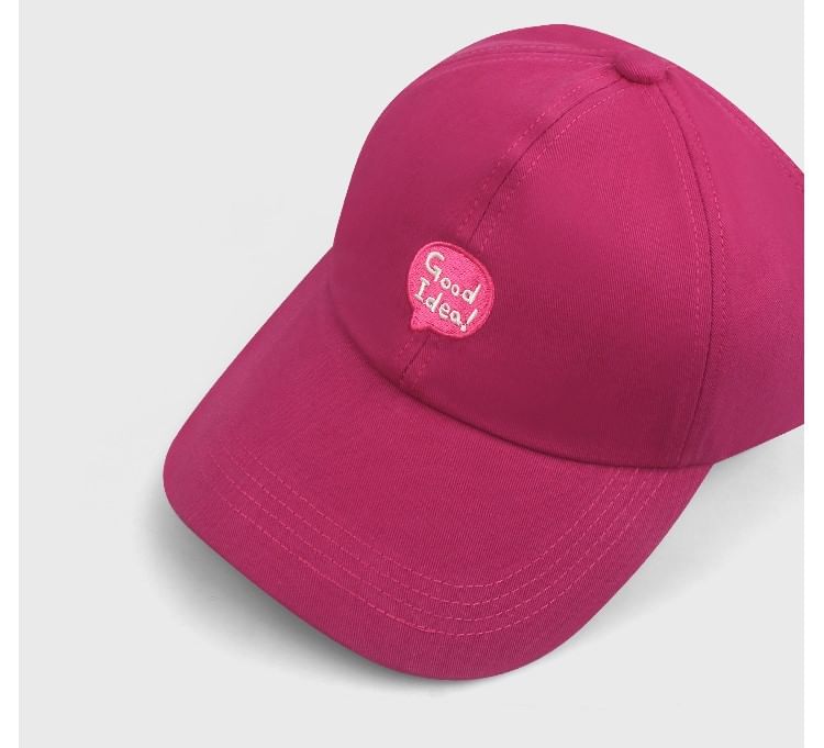 Top Baseball Lettering Open Cap Embroidered
