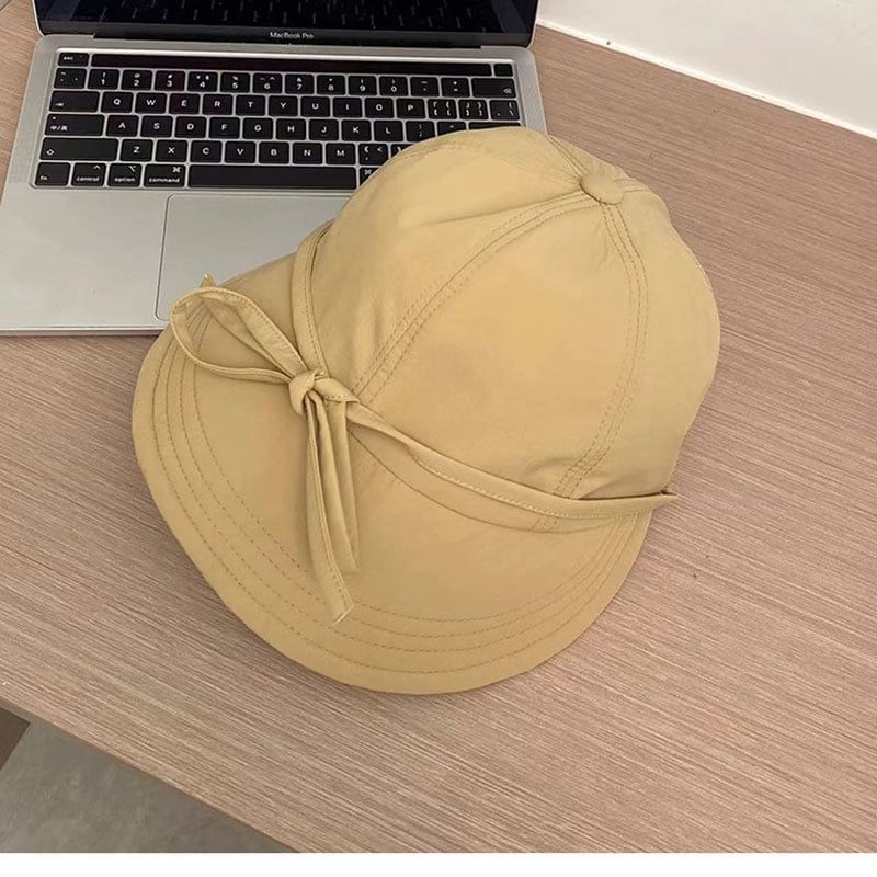 Hat Sun Plain Quick Bow Dry