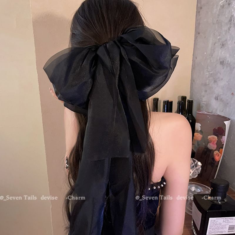 Clip Hair Fabric Bow