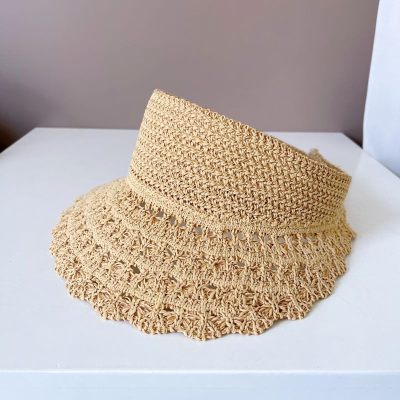Knit Plain Sun Visor