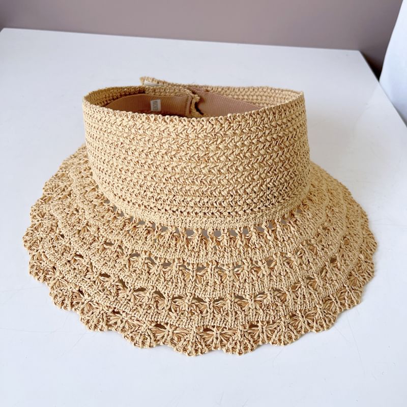 Knit Plain Sun Visor