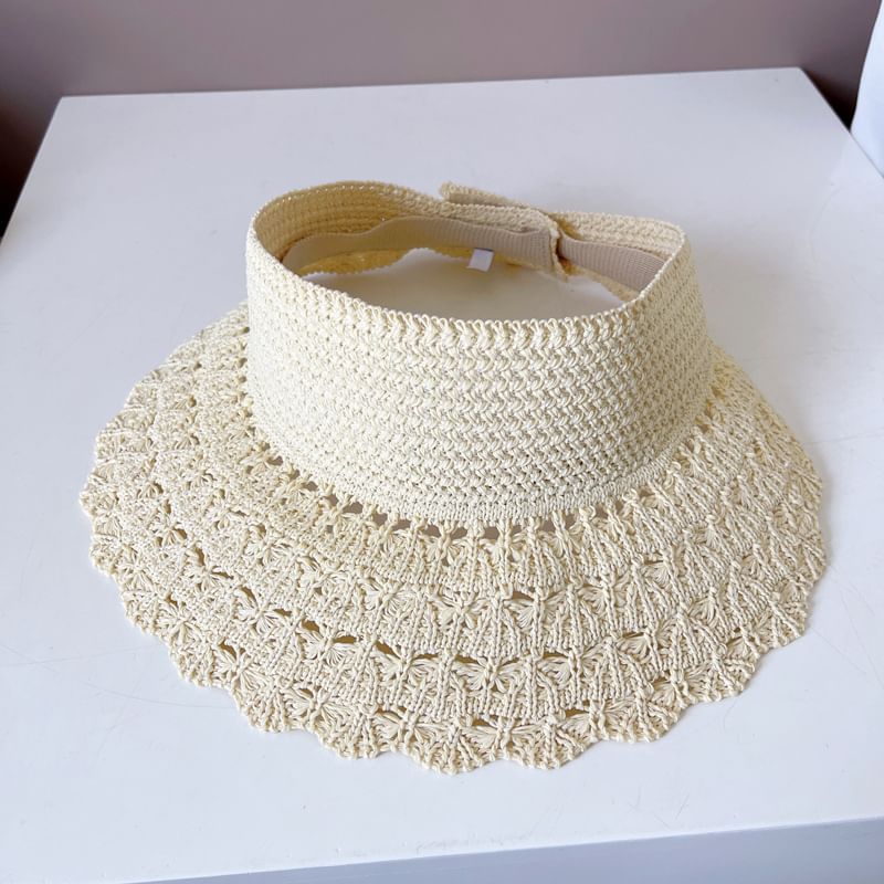 Knit Plain Sun Visor