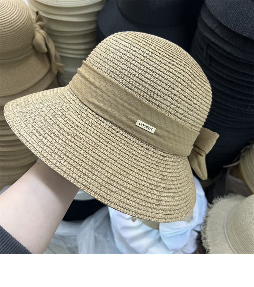 Sun Hat Straw Bow