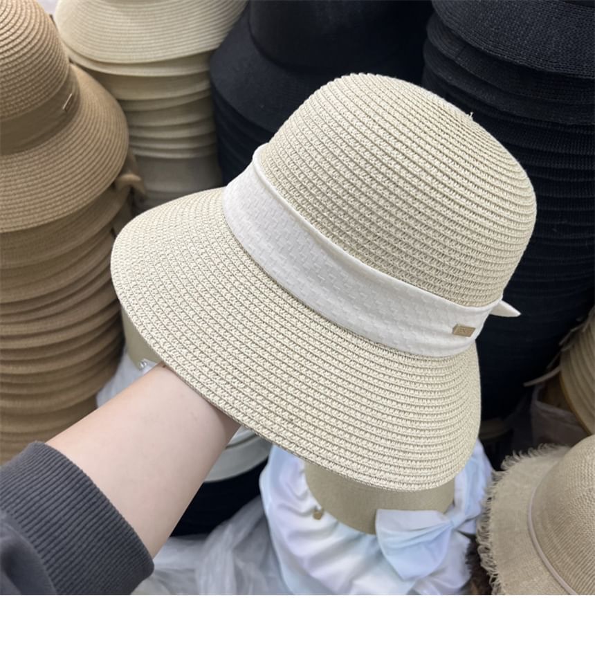 Sun Hat Straw Bow