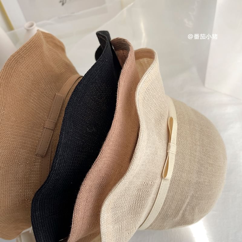 Bow Plain Bucket Hat