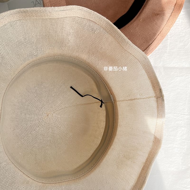 Bow Plain Bucket Hat