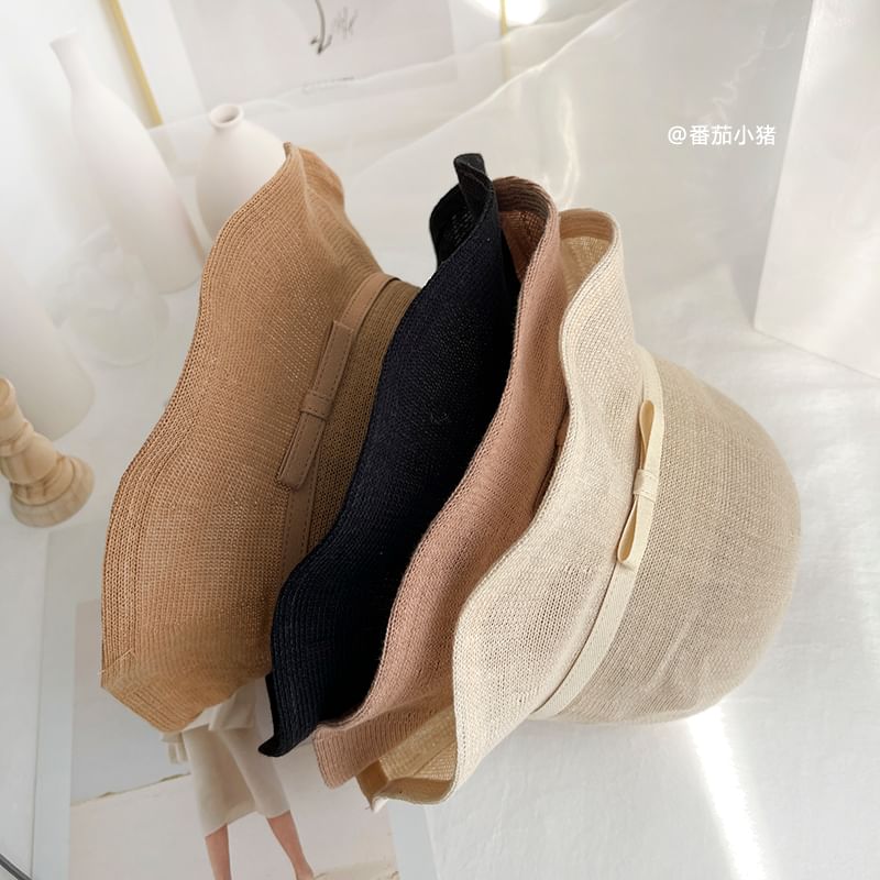 Bow Plain Bucket Hat