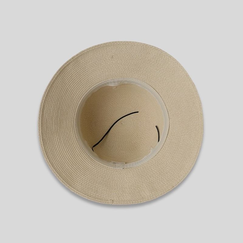 Hat Bow Straw Lace Sun