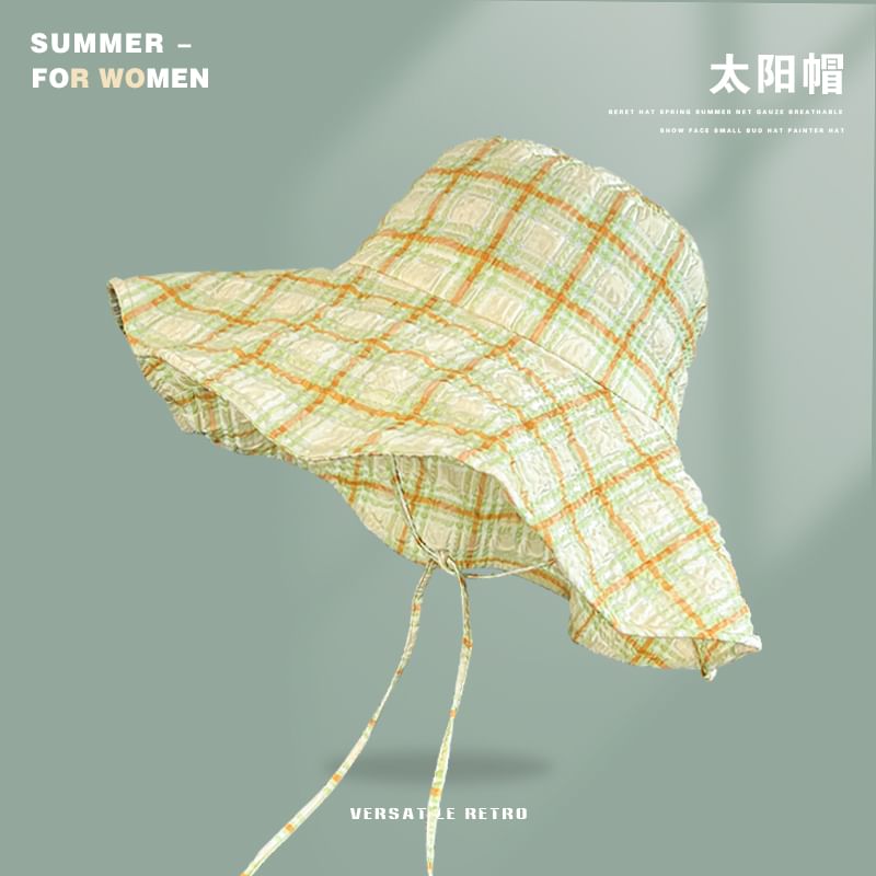 Plaid Sun Hat