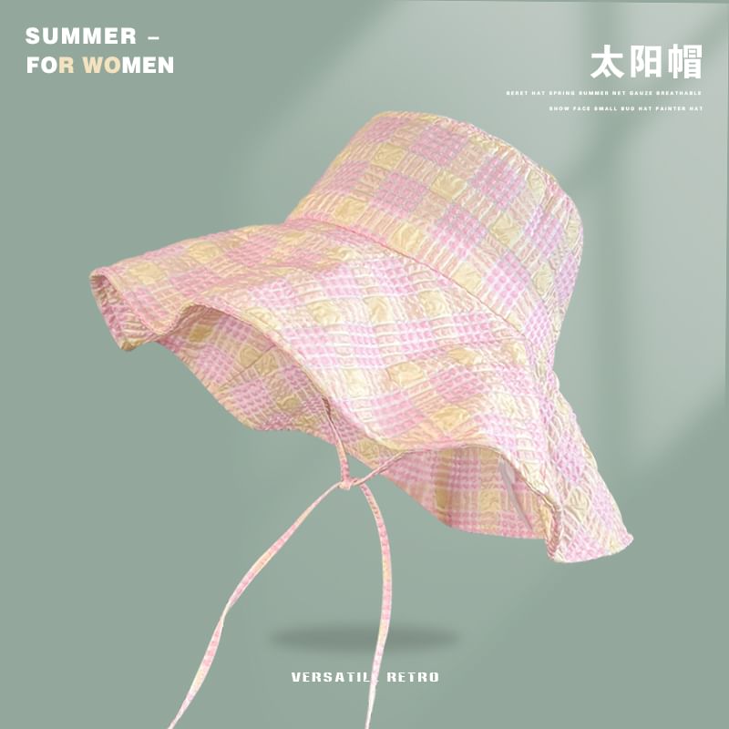 Plaid Sun Hat